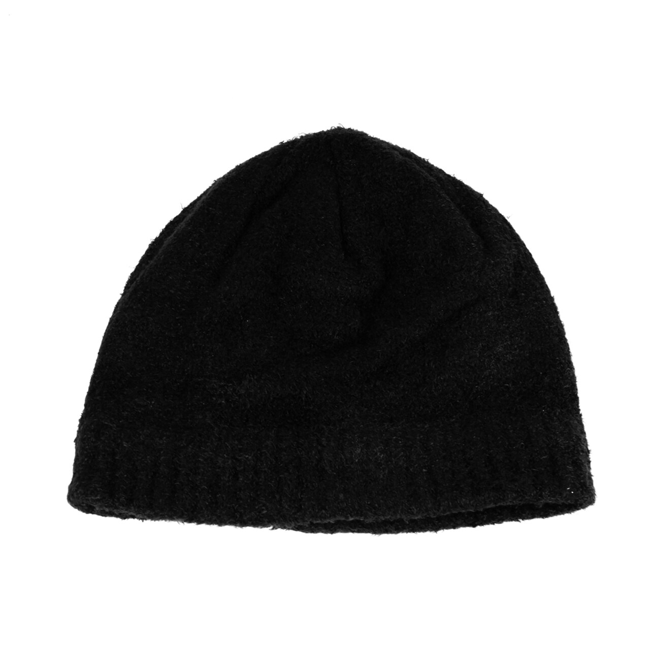 Christmas Central Women's Black Aloe Vera Plush Winter Beanie Hat - One Size